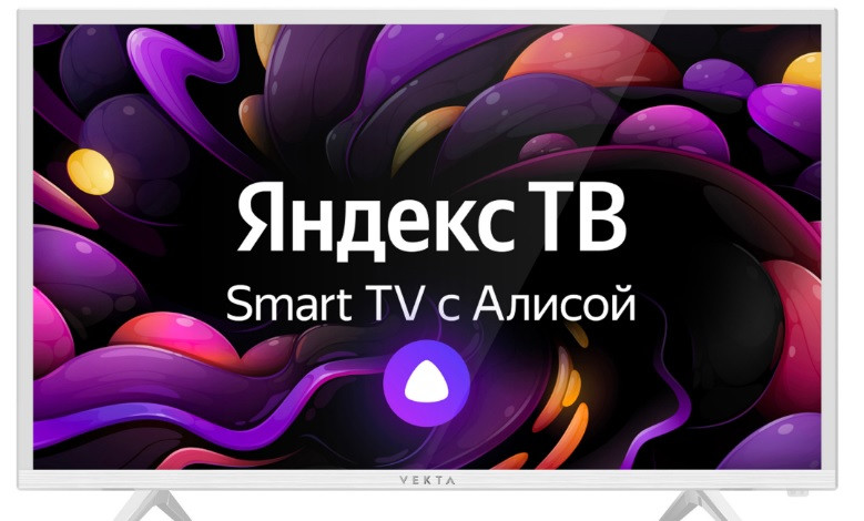 Телевизор VEKTA LD24SR4715WS ЯНДЕКС ТВ Белый