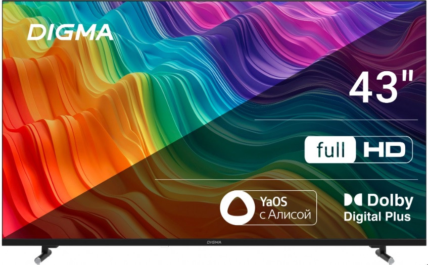 Телевизор DIGMA 43 DM-LED43SBB33 ЯНДЕКС ТВ