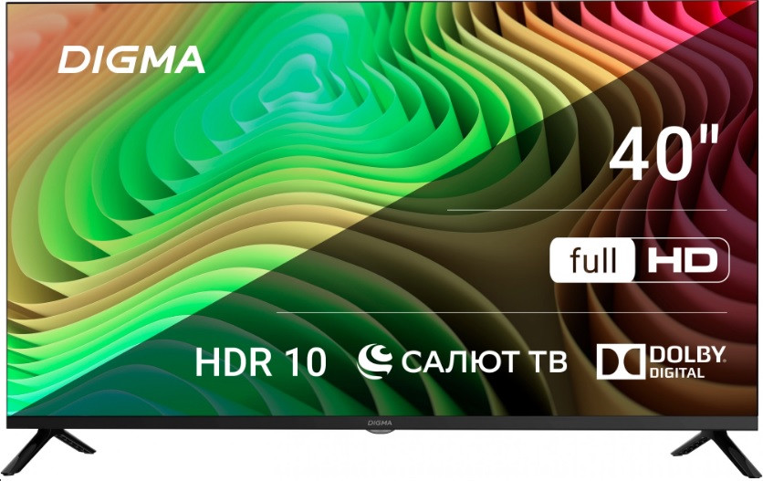 Телевизор DIGMA 40 DM-LED40SBB36 САЛЮТ ТВ